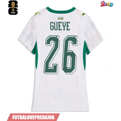 Lacne Ženy Futbalové dres Senegal Pape Gueye #26 MS 2026 Krátky Rukáv - Domáci